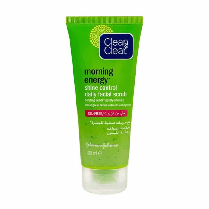 clean-clear-morning-energy-shine-control-daily-facial-scrub-100ml-623594