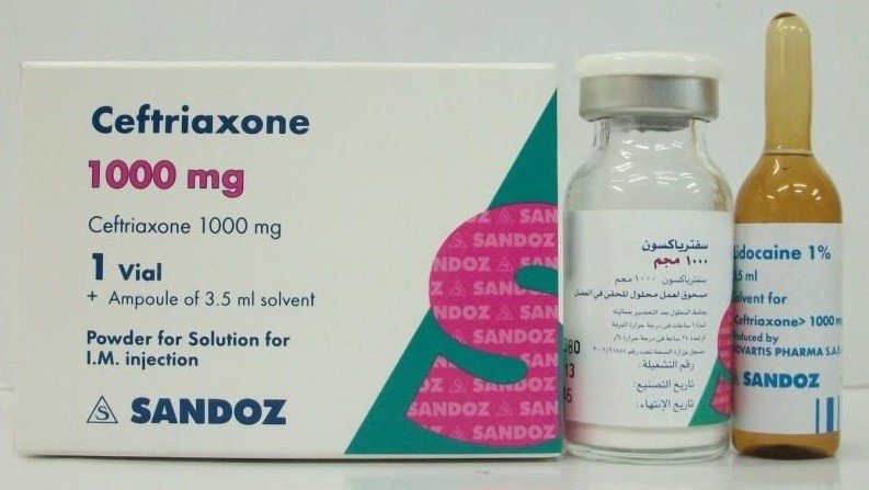Ceftriaxone Sandoz 1000mg IM Vial Ceftriaxone Sandoz 1000mg IM Vial
