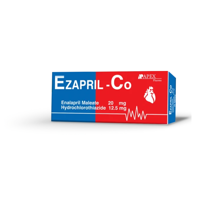 Ezapril Co 20-12.5mg 30 Tablets Ezapril Co 20-12.5mg 30 Tablets
