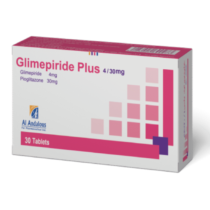 Glimepiride plus 4-30mg 30 Tablets