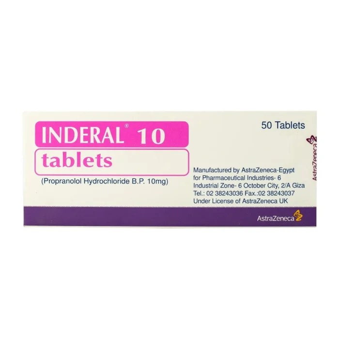 Inderal 10mg 50 Tablets Inderal 10mg 50 Tablets