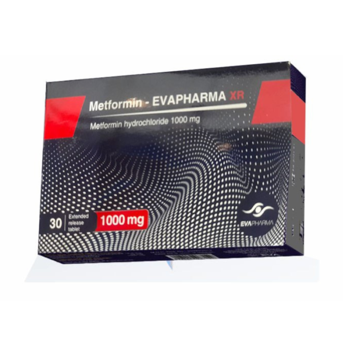 Metformin Eva 1000 XR 30 Tablets Metformin Eva 1000 XR 30 Tablets