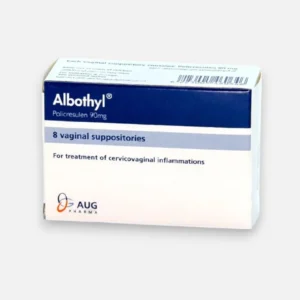 Albothyl 90mg 8 Vaginal Suppositories