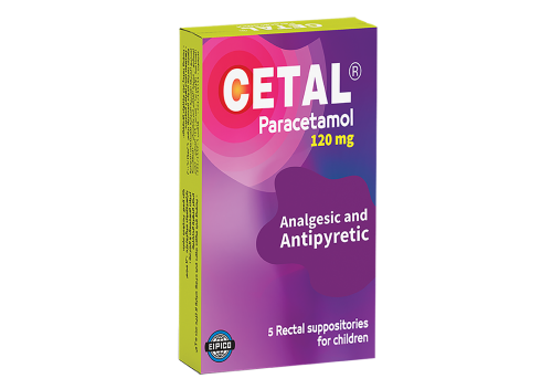 Cetal 120mg 5 Rectal Suppositories Cetal 120mg 5 Rectal Suppositories