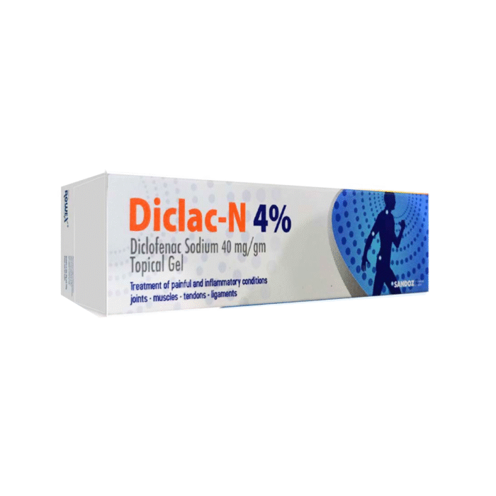Diclac-N 4% Topical Gel 30gm Diclac-N 4% Topical Gel 30gm
