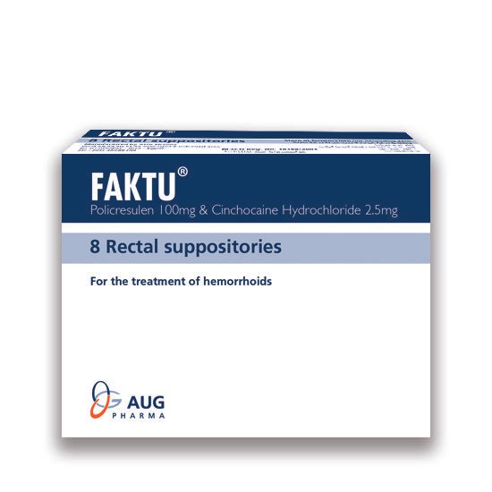 Faktu 8 Rectal Suppositories Faktu 8 Rectal Suppositories