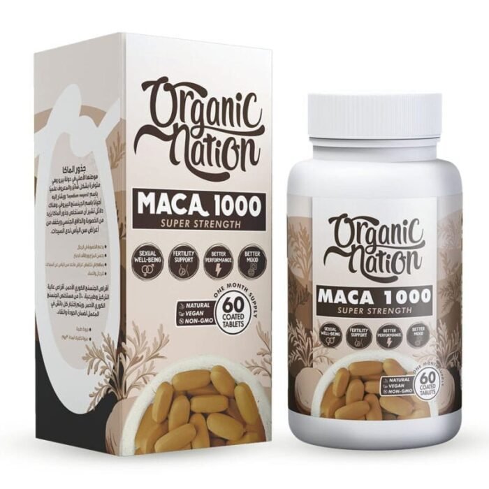 Organic Nation Maca 1000mg 60 Capsules Organic Nation Maca 1000mg 60 Capsules