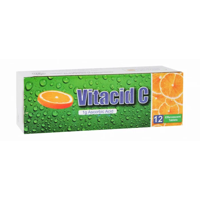 Vitacid C 1gm 12 Eff Tablets