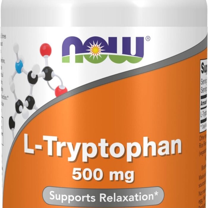 Now L-Tryptophan 500mg 60 Capsules