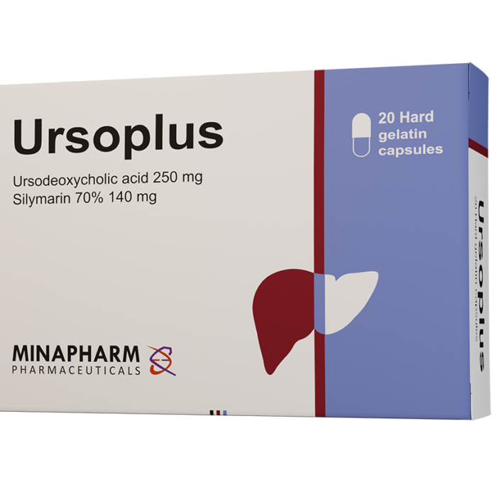 Ursoplus 250-140mg 20 Capsules