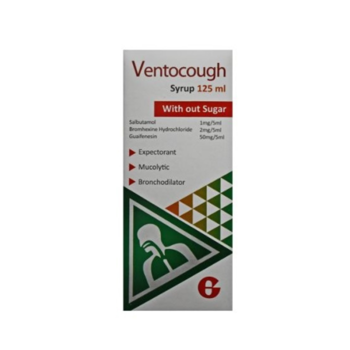 Ventocough Syrup with out sugar 125ml Ventocough Syrup with out sugar 125ml