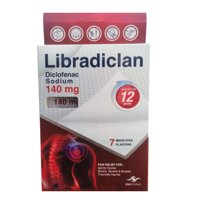 Libradiclan 140mg 7 Plaster Sheet Libradiclan 140mg 7 Plaster Sheet