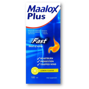 Maalox Plus Suspension 180 ml