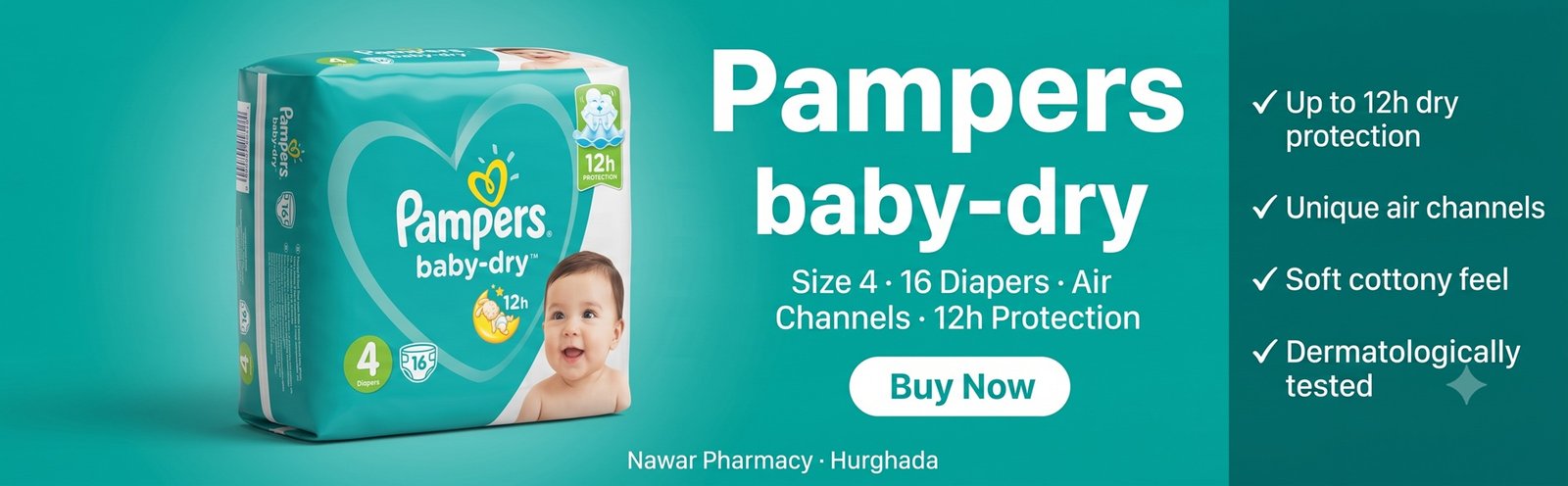 pampers slide home banner