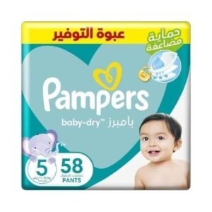 Pampers Baby-dry Size 5 11-25KG 58 Diapers